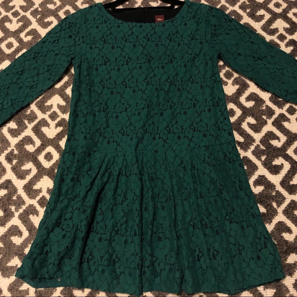 Tea Collection Green Lace Dress